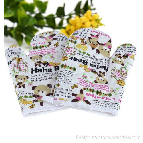 Cute Design Kitchen Set Gloves Oven Mitts